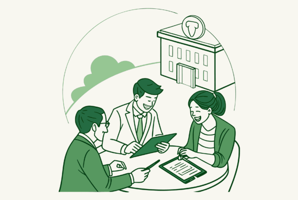 SovDoc advisors collaborating at a roundtable discussion on dental practice mergers and acquisitions, reviewing compliance documentation and strategic plans for healthcare integration