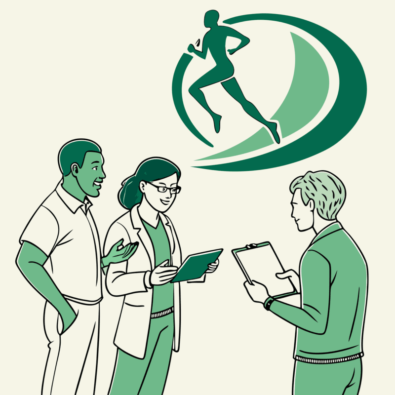 SovDoc Healthcare M&A specialists discussing compliance requirements during outpatient physical therapy practice acquisition, emphasizing legal expertise for successful healthcare mergers.