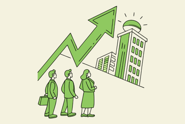 Stylized illustration representing nephrology practice M&A advisory services by SovDoc, showing healthcare professionals collaborating on kidney specialty medical practice acquisition and growth strategies.