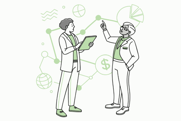 SovDoc advisors guiding healthcare mergers and acquisitions in the sports medicine and performance therapy sector, with interconnected medical facilities and performance equipment elements symbolizing practice consolidation opportunities.