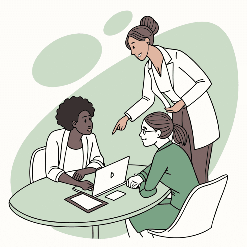 SovDoc healthcare consultants discussing mergers and acquisitions strategies for school and community-based ABA practices, representing specialized healthcare M&A advisory services.