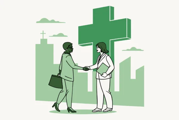 SovDoc healthcare M&A professionals collaborating on palliative care practice merger, representing medical business brokerage services for hospice and palliative care organizations