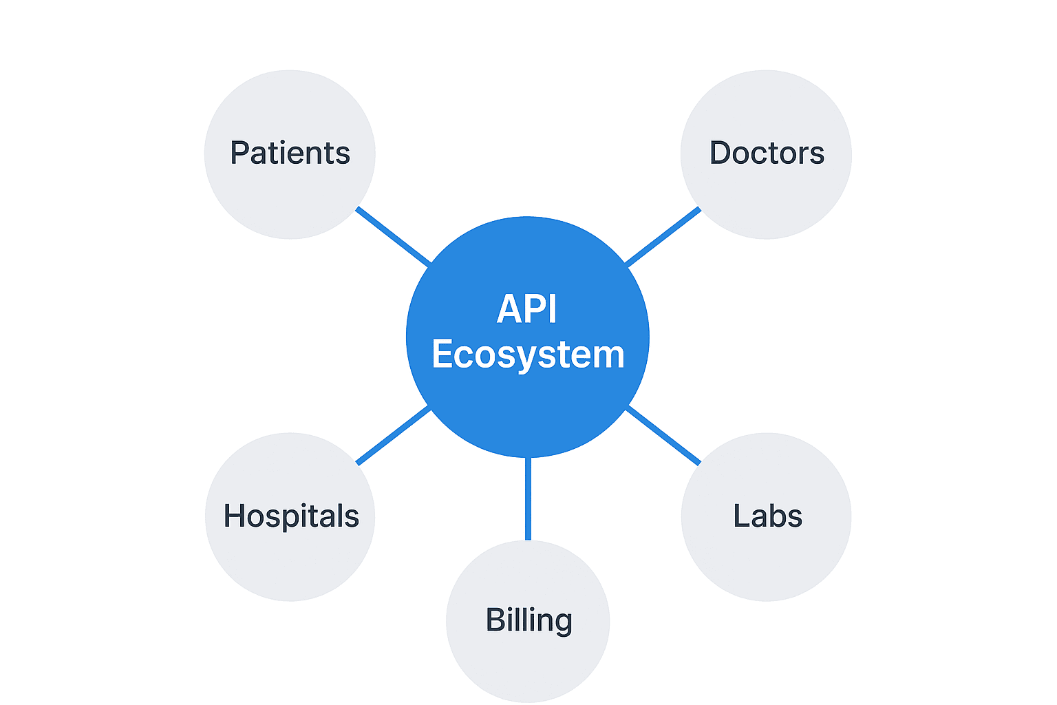 Visualization of A Healthcare API Ecosystem