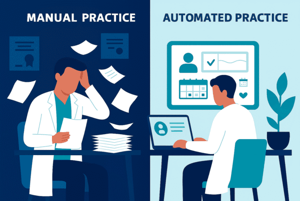 Visualization of Manual Practice vs Automated Practice
