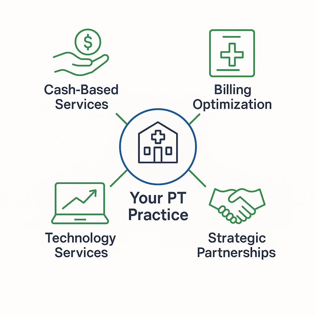 Illustration of Revenue Diversification in Physical Therapy