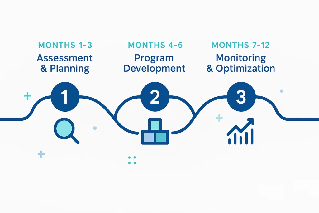 Illustration of the revenue program in phases