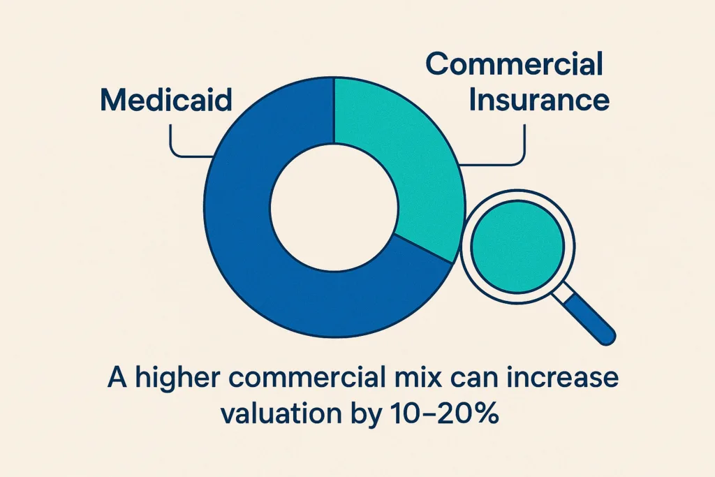 Illustration of Payer mix and billing efficiency