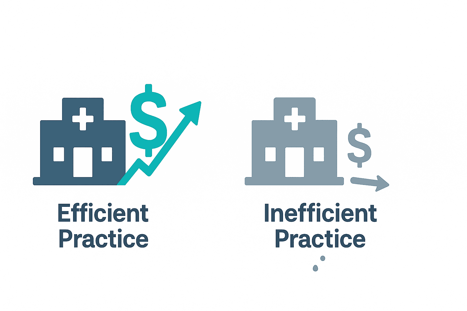Illustration of how productivity metrics impact practice valuation