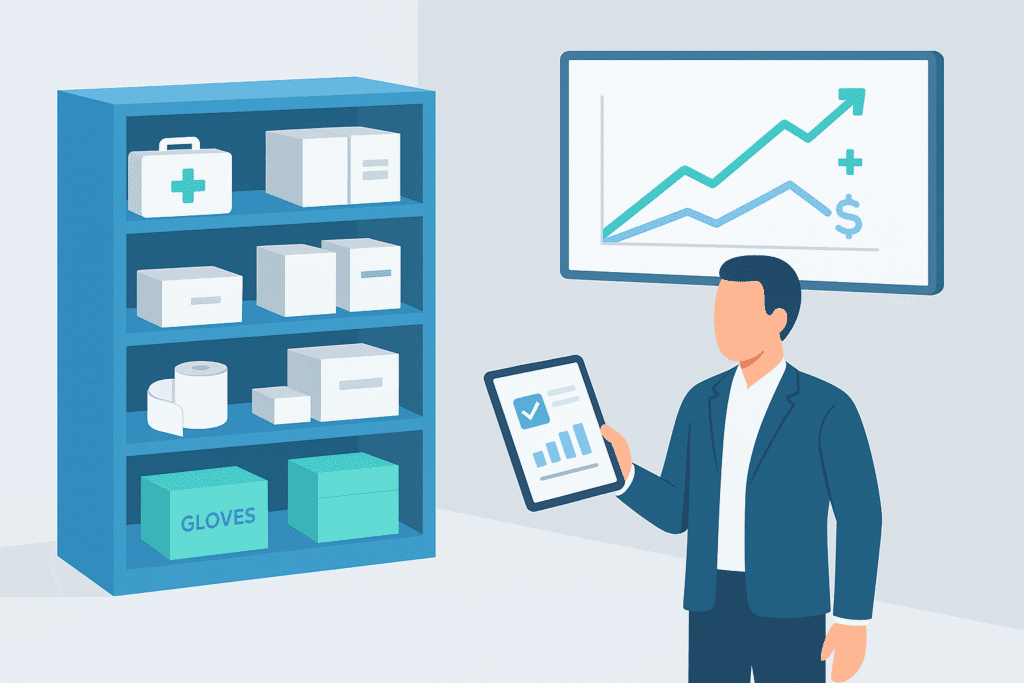 visualisation of medical practice supply chain optimisation