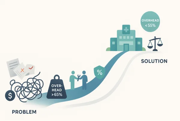visualisation of reduced overhead cost