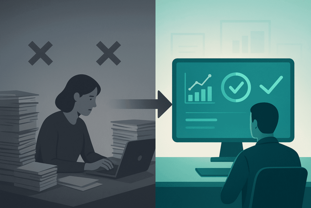 Visualization of the benefit of revenue cycle management technology