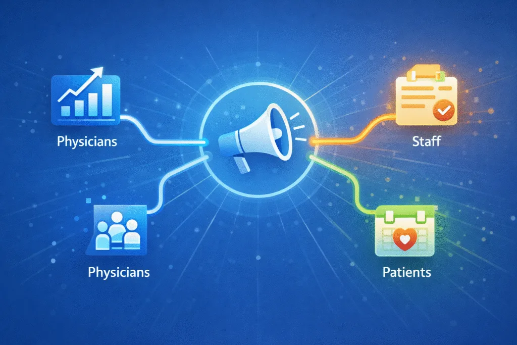 Visualization of change management communication strategies