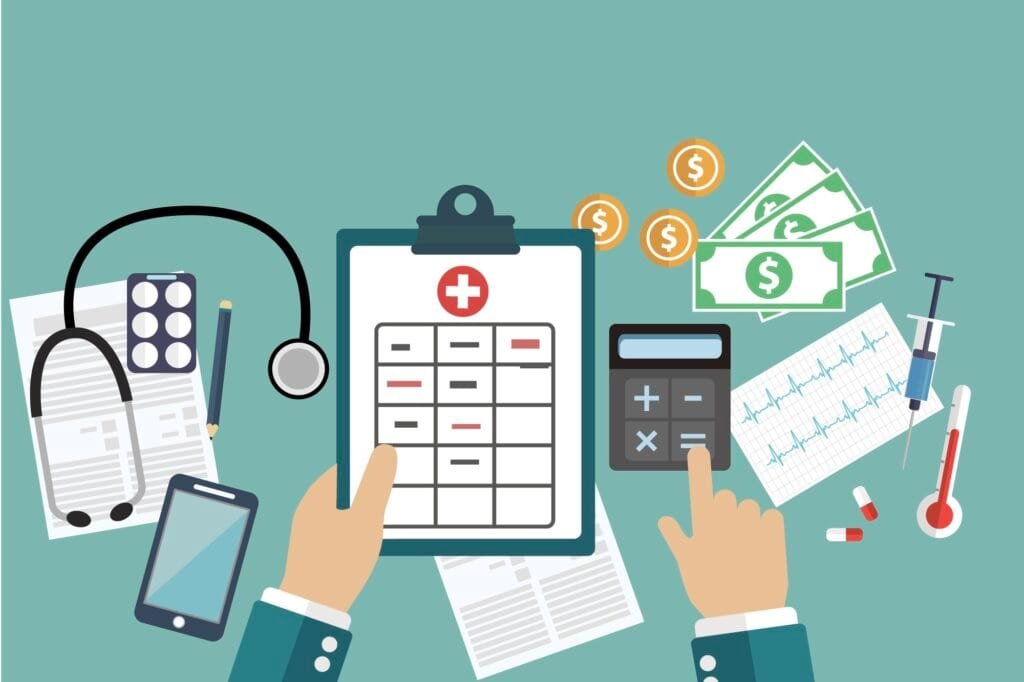 Visualization of medical practice cash flow management